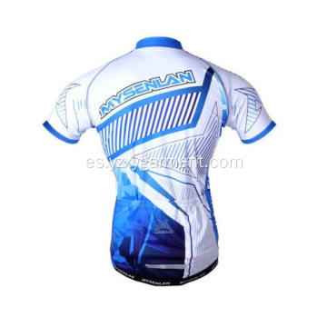 Maillot ciclista cómodo blanco transpirable